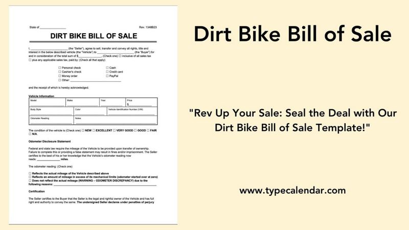 Motorcycle Proof Of Sale Kind