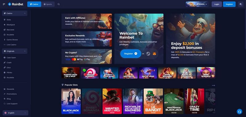 Rainbet: Elite Bitcoin Online Casino with Massive Bonus Offers & Crypto Rewards